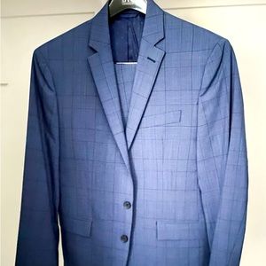 Blue Print Suit (40 Regular)
